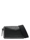 Valentino Rockstud Zip Up Messenger Bag