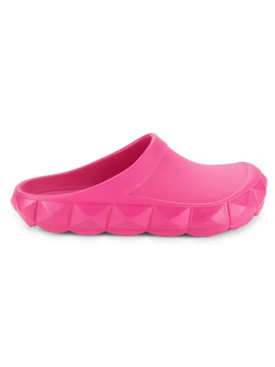 Valentino Garavani Men's Rockstud Mules In Pink