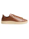 Valentino Garavani Calfskin Leather Sneaker In Brown