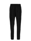 Valentino Black Elasticized Trousers In Black