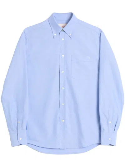 Valentino Regular Fit Pocket Shirt In Blue