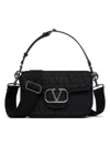 Valentino Men's Shoulder Bag All Time Toile Iconographe In Nero