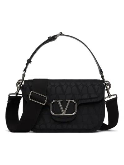 Valentino Garavani Men's Shoulder Bag All Time Toile Iconographe In Nero