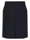 Valentino Bermuda Shorts In Silk With All-over Toile Iconographe Pattern In Nero