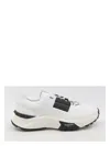 Valentino True Act Low Top Trainer In Mesh And Rubberised Fabric In White