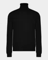 Valentino Black Vlogo Signature Turtleneck In Black
