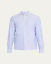 Valentino Garavani Striped Shirt In Blue