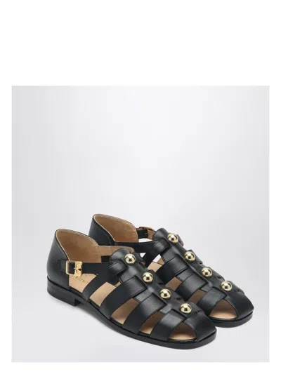VALENTINO GARAVANI MEN'S STUDSHIELD SANDAL