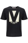 Valentino Crew Neck Short Sleeves T-shirts In Nero