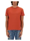 Valentino Relaxed-fit Orange Cotton T-shirt In Orange