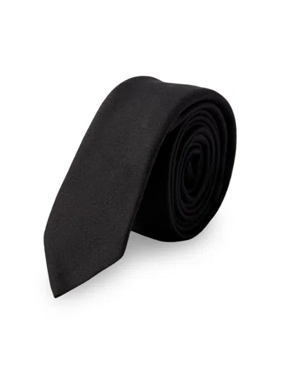 Valentino Garavani Men's Tie In Wool And Silk In Black