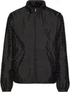 Valentino Iconography Nylon Jacket In Black