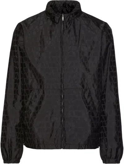 VALENTINO MEN'S TOILE ICONOGRAPHE NYLON WINDBREAKER