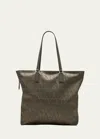 Valentino Toile Iconographe Tote Bag In Army Green