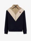 Valentino Wool And Cotton Jacket With Chevron Pattern