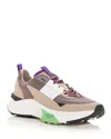 Valentino True Act Low Top Trainer In Mesh And Rubberised Fabric