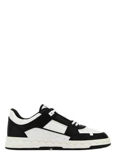 VALENTINO GARAVANI MEN'S TWO-TONE LEATHER FREEDOTS SNEAKERS | SIZE IT 45 | 7Y2S0H43RDG COLOR 0NI