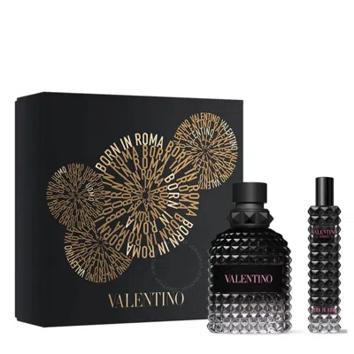 Valentino Men's Uomo Born In Roma Gift Set Fragrances 3660732634903 In Black