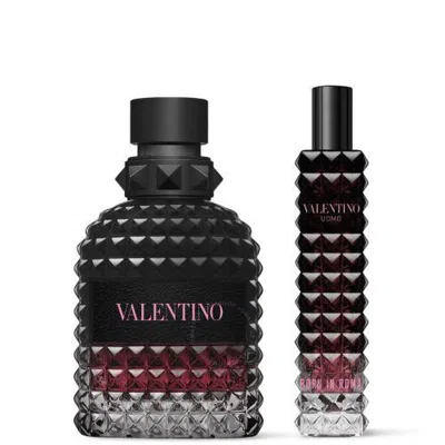 Valentino Kids'  Men's Uomo Born In Roma Intense Gift Set Fragrances 3614274160352 In Black