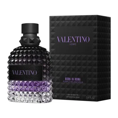 Valentino Men's Uomo Born In Roma Purple Melancholia Edt Spray 3.4 oz Fragrances 3614274626872 In Transparent