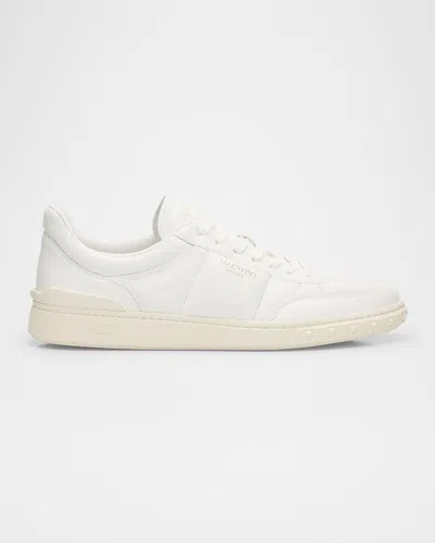 VALENTINO GARAVANI MEN'S UPVILLAGE LEATHER LOW-TOP SNEAKERS