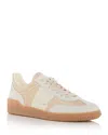 Valentino Garavani Beige Fabric Low Top Sneakers In Multi