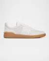 Valentino Garavani Perforated Calf Nappa Leather Sneakers In White