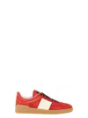 Valentino Garavani Upvillage Low Top Trainer In Split Leather And Calfskin Nappa Leather