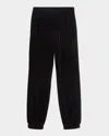 Valentino Chenille Jogging Trousers With Chez Patch In Black