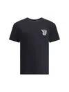 Valentino Garavani Men `vltn` Print Regular T-shirt In Black