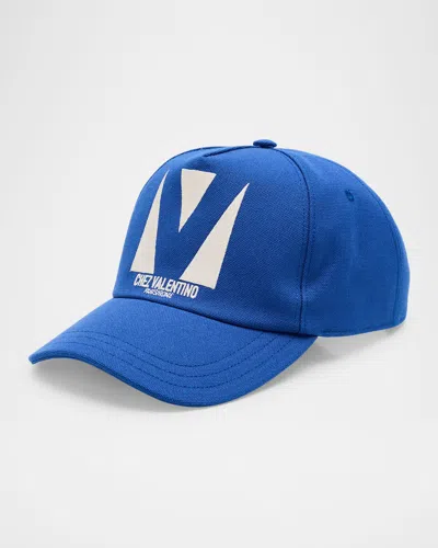 VALENTINO GARAVANI MEN'S VLOGO FIVE-PANEL BASEBALL CAP
