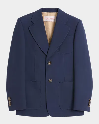 VALENTINO MEN'S VLOGO GABARDINE SPORT COAT