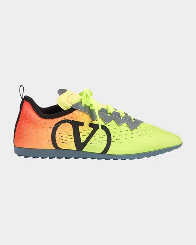 VALENTINO GARAVANI MEN'S CHROMATHON VLOGO KNIT RUNNER SNEAKERS