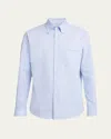 Valentino "vlogo Signature" Shirt In Navy/light Blue