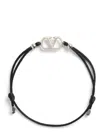 Valentino Garavani Men Vlogo Signature Bracelet In Black