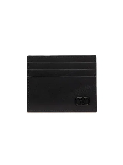 Valentino Garavani Men's Vlogo Signature Cardholder In Black