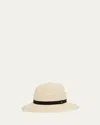 Valentino Men's Vlogo Signature Large Brim Fedora Hat In Neutral