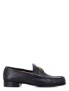 Valentino Garavani Vlogo Signature Loafer With Gold-tone Logo Detail In Black