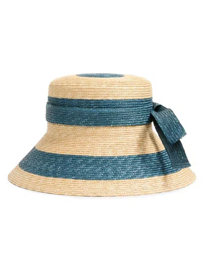 Valentino Garavani Men's Vlogo Signature Straw Bucket Hat In Neutral