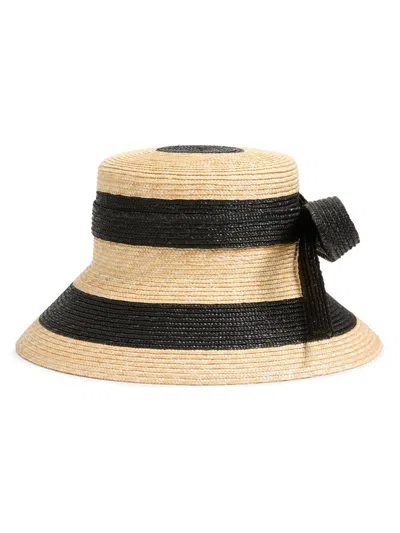 Valentino Garavani Men's Vlogo Signature Straw Bucket Hat In Neutral