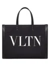 Valentino Medium Vltn Ecolab Tote Bag In Black