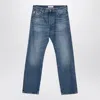 Valentino Blue Washed-effect Denim Jeans In Blue