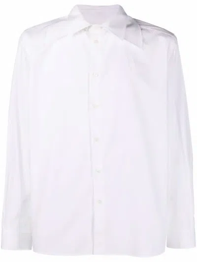 Valentino Men's White Cotton Long-sleeved Shirt For Fw21