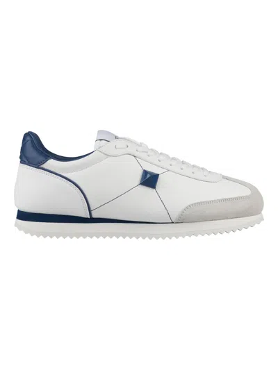 Valentino Garavani Leather Low-top Sneakers In White
