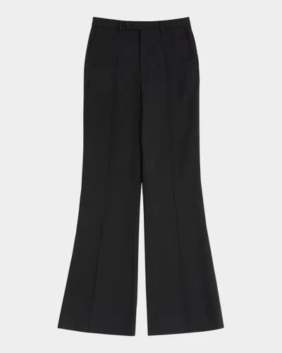 VALENTINO MEN'S WIDE LEG FLARED FLAT-FRONT PANTS