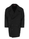 Valentino Garavani Men Black Wool Blend Coat