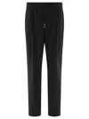 Valentino Wool Trousers In Black