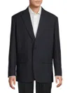Valentino Men's Wool-mohair Monogram-pattern Jacket