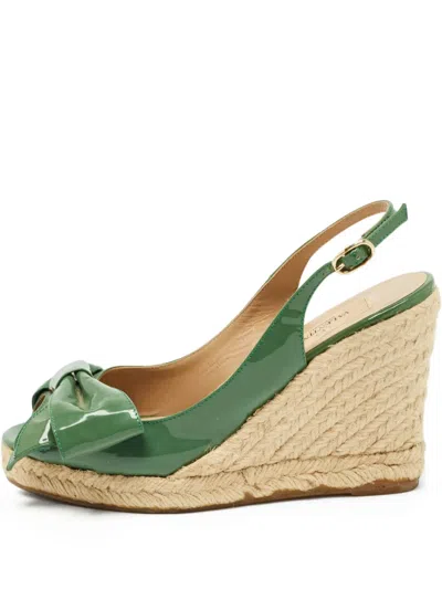 Pre-owned Valentino Garavani Mena Wedged Sandals