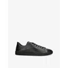 Valentino Low Top Rubber Sole Sneakers In Black